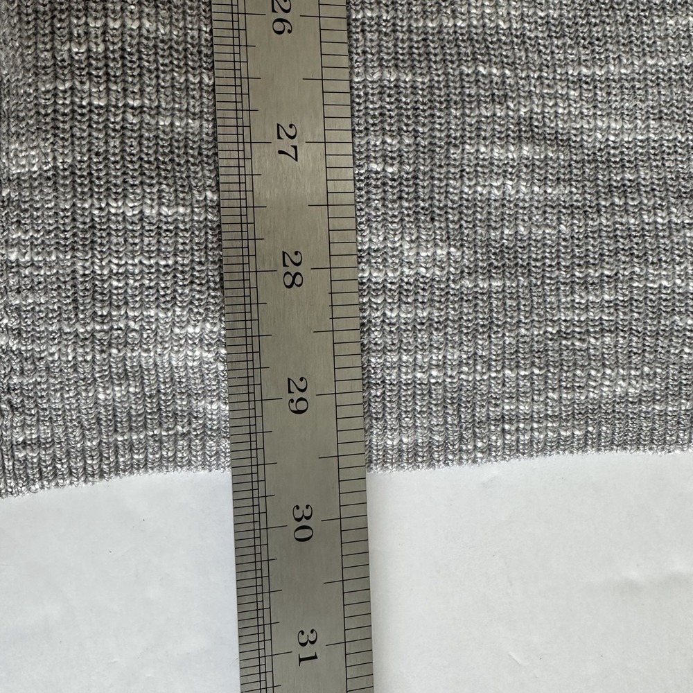 J. Jill Womens Grey Marled Cotton Linen Blend Open Front Knit Cardigan Sz M Cozy - Picture 8 of 9